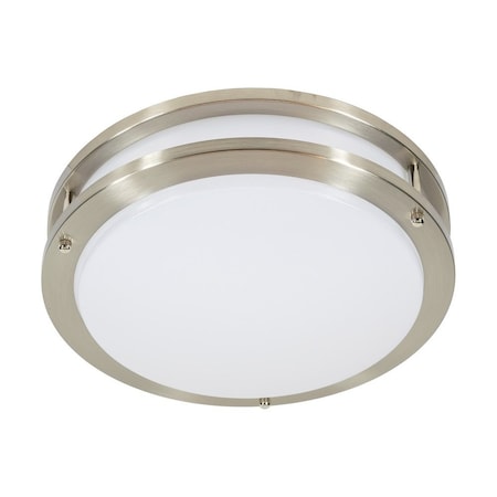 Jesco Flush Mount LED 12 Round Double Ring 15W 3000K 90CRI BN CM403RA-S-3090-BN